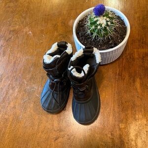 Kids London Fog Cheshire Brown Winter Boots